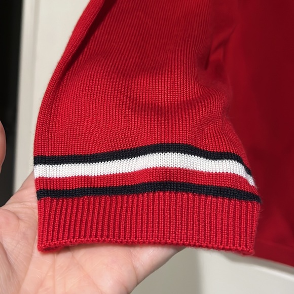 Tommy Hilfiger Red Pullover holiday Sweater w/Terrier dog print 1x plus - Picture 6 of 7